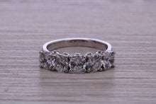 Load image into Gallery viewer, 2.50ct 5 stone Moissanite Diamond Eternity Ring