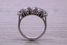 Load image into Gallery viewer, 2.50ct 5 stone Moissanite Diamond Eternity Ring