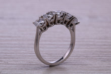 Load image into Gallery viewer, 2.50ct 5 stone Moissanite Diamond Eternity Ring