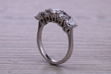 Load image into Gallery viewer, 2.50ct 5 stone Moissanite Diamond Eternity Ring