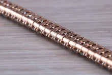 Load image into Gallery viewer, Three carats very unusual Rose Gold Diamond set Bracelet