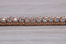 Load image into Gallery viewer, Three carats very unusual Rose Gold Diamond set Bracelet