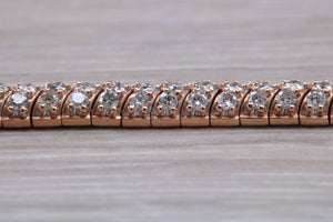 Three carats very unusual Rose Gold Diamond set Bracelet