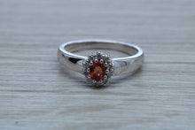 Load image into Gallery viewer, Petite Ruby and Diamond Cluster Ring