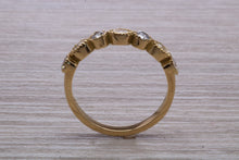 Load image into Gallery viewer, Yellow Gold Marquise and Round cut Diamond set 18ct Yellow Gold Band