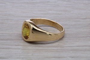 3.50 carat Natural Yellow Sapphire 18ct Yellow Gold Ring