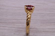 Load image into Gallery viewer, Rhodolite Garnet Gemstone set Yellow Gold Ring