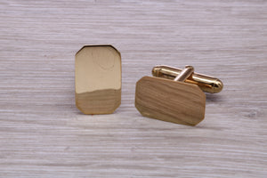 Gentlemen's Solid Gold Cuff Links