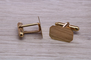 Gentlemen's Solid Gold Cuff Links