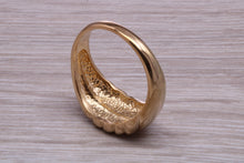 Load image into Gallery viewer, Large Patterned Yellow Gold Signet Ring