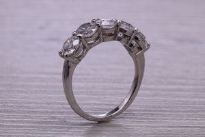 Traditional 2.50 carat Moissanite Diamond Eternity Ring