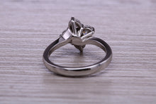 Load image into Gallery viewer, Moissanite Diamond Cluster set Platinum Ring