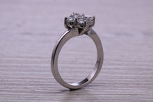 Load image into Gallery viewer, Moissanite Diamond Cluster set Platinum Ring