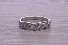 Load image into Gallery viewer, One carat Moissanite Diamond set Platinum Eternity Ring