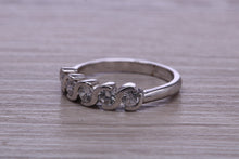 Load image into Gallery viewer, One carat Moissanite Diamond set Platinum Eternity Ring