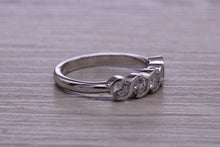 Load image into Gallery viewer, One carat Moissanite Diamond set Platinum Eternity Ring