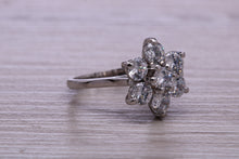 Load image into Gallery viewer, Two carat Seven Stone Moissanite Diamond Cluster Ring