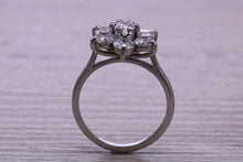 Load image into Gallery viewer, Two carat Seven Stone Moissanite Diamond Cluster Ring