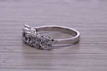 Load image into Gallery viewer, 2.50ct 5 stone Moissanite Diamond Eternity Ring