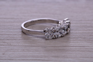 2.50ct 5 stone Moissanite Diamond Eternity Ring