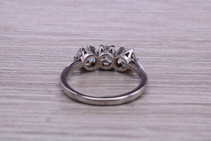 One and Quarter carat Trilogy Diamond set Ring