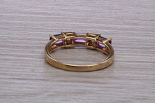 Load image into Gallery viewer, Amethyst and Diamond set Yellow Gold Ring