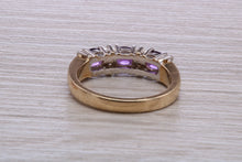 Load image into Gallery viewer, Amethyst and Diamond set Yellow Gold Ring