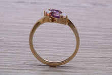 Load image into Gallery viewer, Amethyst and Opal set Yellow Gold Ring