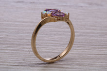 Load image into Gallery viewer, Amethyst and Opal set Yellow Gold Ring