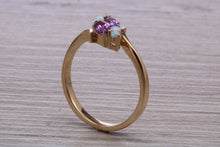 Load image into Gallery viewer, Amethyst and Opal set Yellow Gold Ring