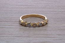 Load image into Gallery viewer, Yellow Gold Marquise and Round cut Diamond set 18ct Yellow Gold Band