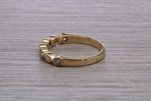 Load image into Gallery viewer, Yellow Gold Marquise and Round cut Diamond set 18ct Yellow Gold Band