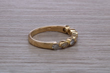 Load image into Gallery viewer, Yellow Gold Marquise and Round cut Diamond set 18ct Yellow Gold Band