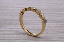 Load image into Gallery viewer, Yellow Gold Marquise and Round cut Diamond set 18ct Yellow Gold Band