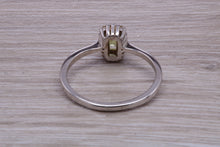 Load image into Gallery viewer, Peridot and Diamond Gemstone set Cluster Ring