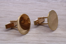 Load image into Gallery viewer, Large Round Gentlemen&#39;s Solid Gold Cuff Links