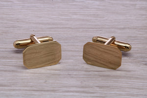 Gentlemen's Solid Gold Cuff Links