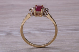 One carat Ruby and Diamond Trilogy Ring