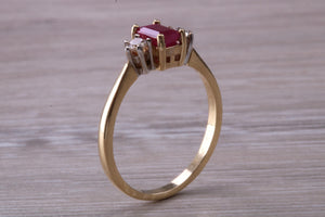 One carat Ruby and Diamond Trilogy Ring