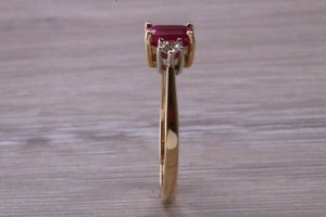 One carat Ruby and Diamond Trilogy Ring