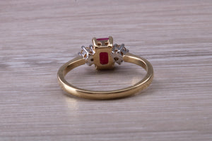 One carat Ruby and Diamond Trilogy Ring