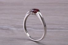 Load image into Gallery viewer, Round cut Natural Amethyst set White Gold Ring