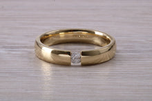 Load image into Gallery viewer, Radiant cut Diamond Tension set Chunky Band