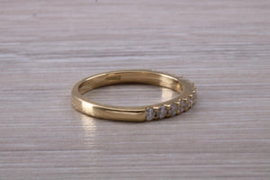 Traditional Diamond set Yellow Gold Eternity Ring