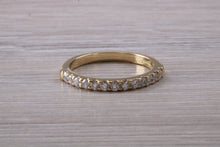 Load image into Gallery viewer, Traditional Diamond set Yellow Gold Eternity Ring