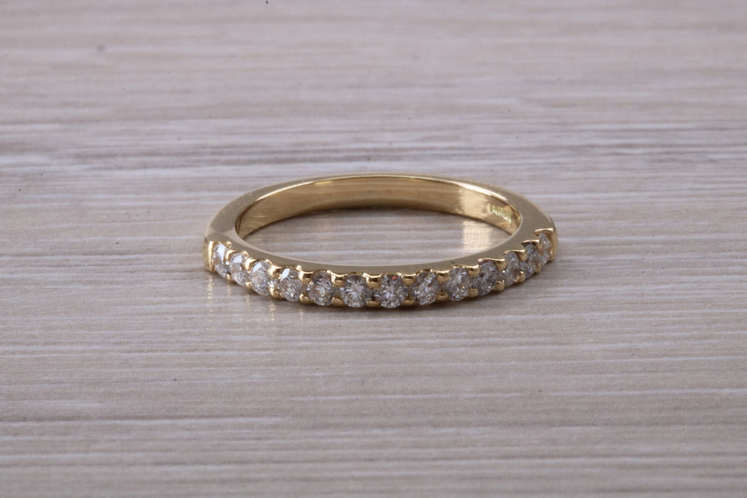 Traditional Diamond set Yellow Gold Eternity Ring