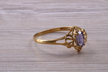 Load image into Gallery viewer, Dainty Blue Sapphire Ring