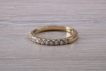 Load image into Gallery viewer, Traditional Diamond set Yellow Gold Eternity Ring