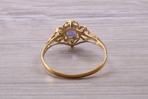 Dainty Blue Sapphire Ring