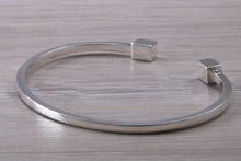 Load image into Gallery viewer, Solid Square Profile Torque Bangle, Completely Made from Solid Silver